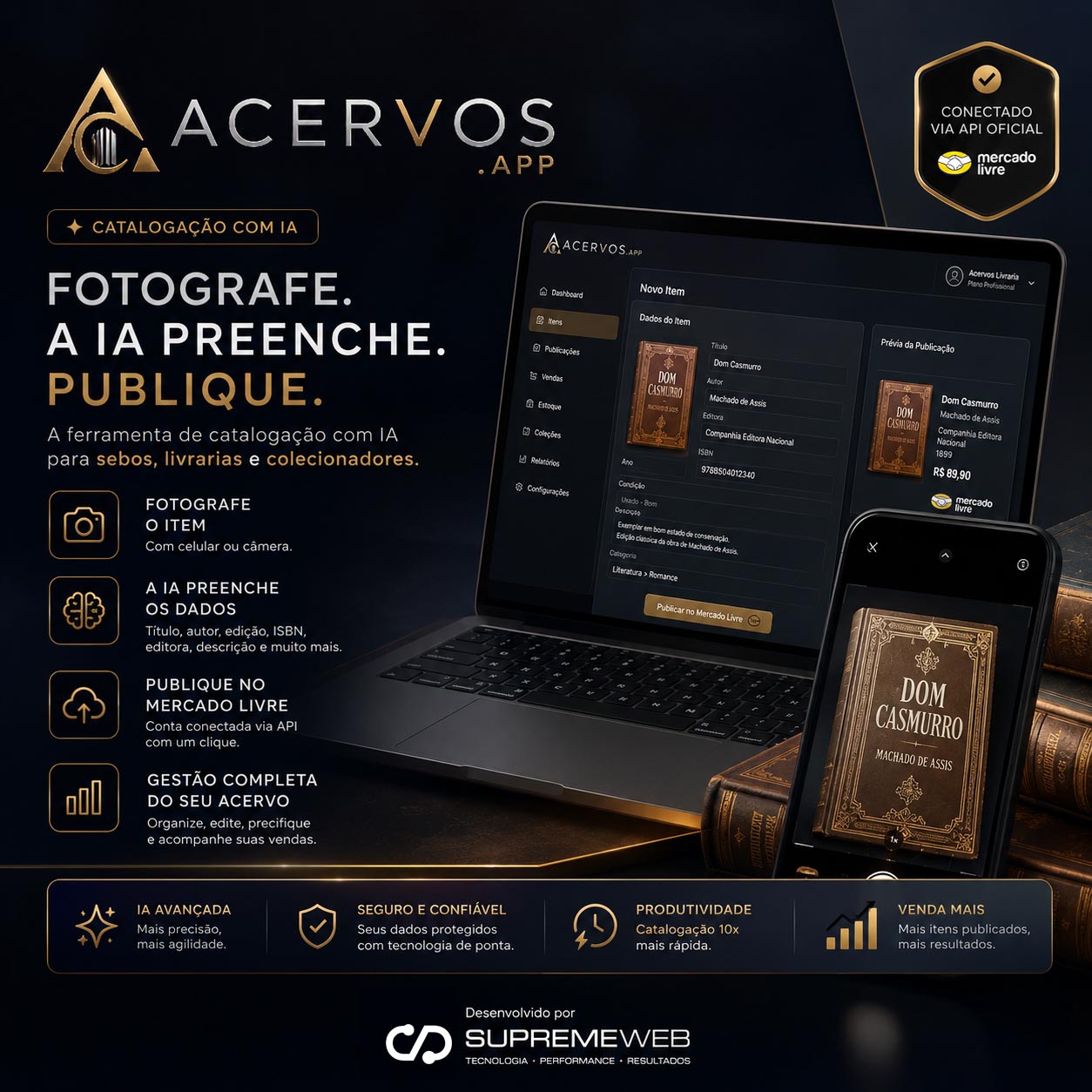 Sistema para Sebos Livrarias de Catalogação Acervos de Coleções por IA